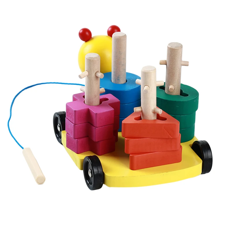 Новый Детский развивающий Деревянный конструктор многофункциональные