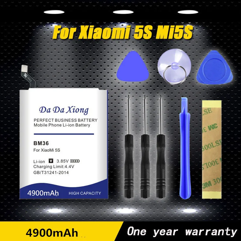2019 Da Xiong 4900 мАч BM36 аккумулятор для телефона Xiaomi 5S Mi5S|Аккумуляторы мобильных