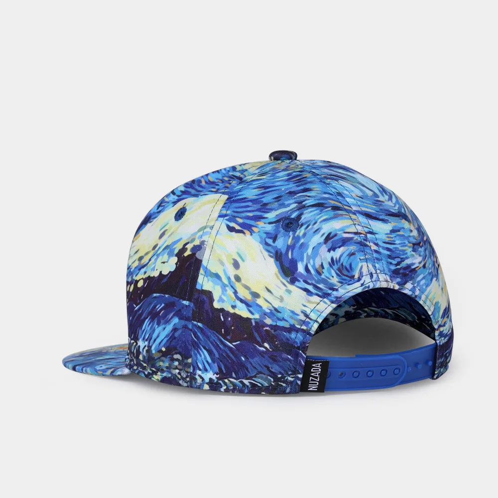 Бейсболка унисекс с принтом звездного неба плоскими полями весна-осень |