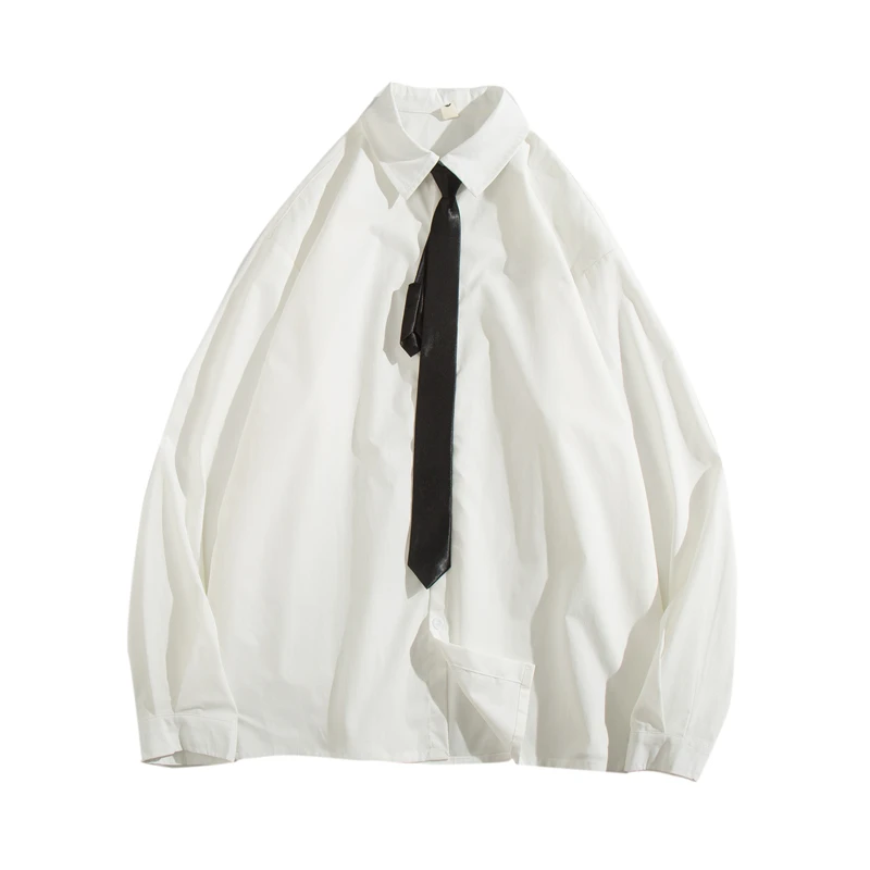 Блузка женская оверсайз с длинным рукавом дизайнерская модная Однотонная