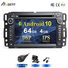 Автомобильный DVD-плеер 1DIN, 4 Гб DSP, GPS, радио, Android 10, для GMC, Sierra, Yukon, Denali, Acadia, Savana, Chevrolet Express, Traverse, EquinoxCD