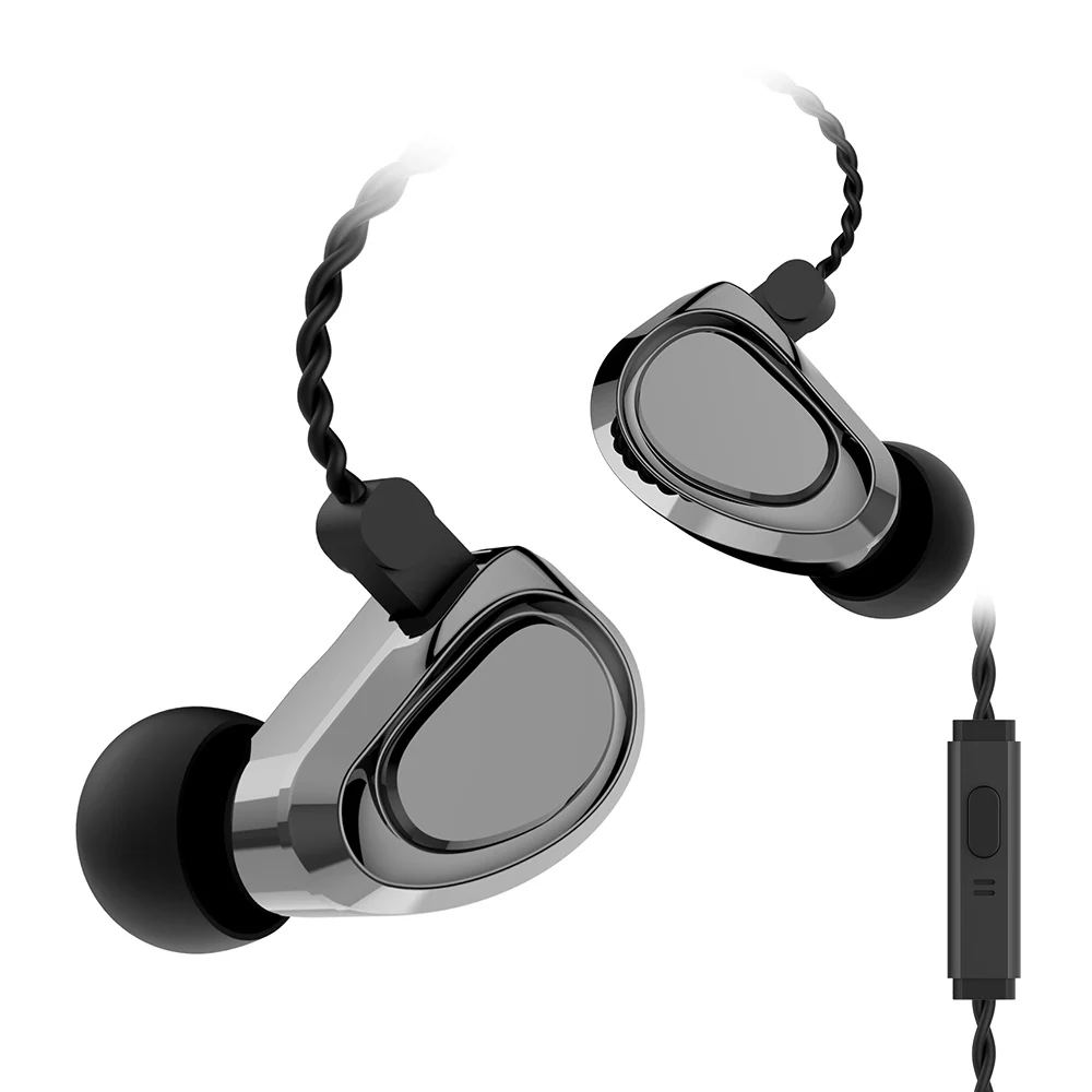 Наушники-вкладыши KBEAR KB04 1BA + 1DD Hybrid Hi-Fi наушники с монитором 2 контакта 0 78 мм 4 ядра