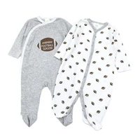 2pieceslot baby clothes newborn boy footies spring infant clothing long sleeve cotton cute printed babies girls jumpsuits