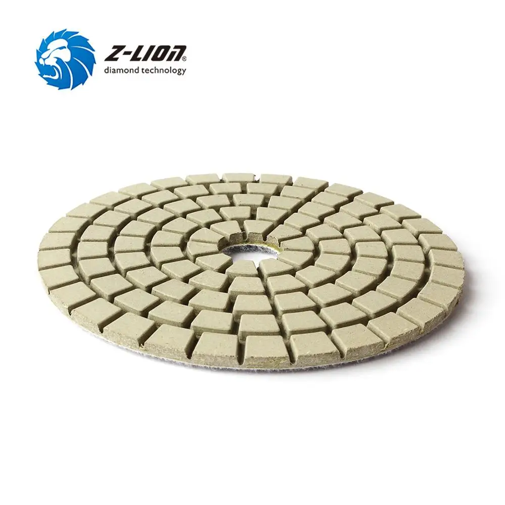 Z-LION, 5 дюймов, полировка, алмазная, сухая, белая, 125 мм, профессиональная полировка, Полировочная подушечка, алмазный шлифовальный диск, гранит, мрамор, инструмент
