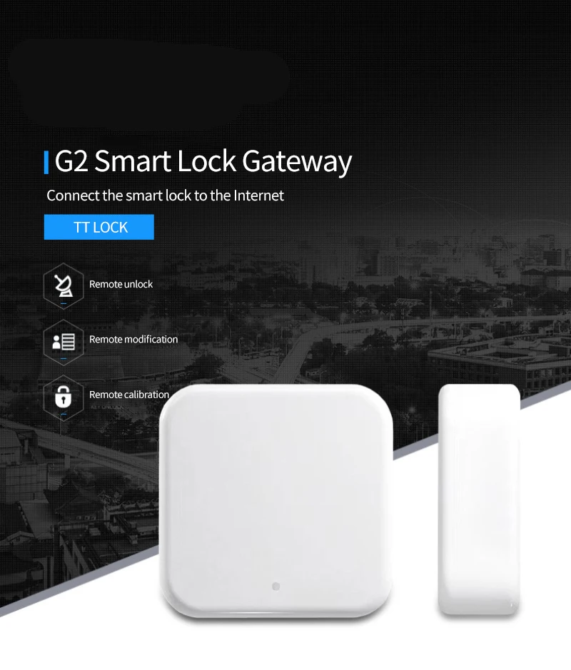 

Hot TTlock Bluetooth Gateway G2 Fingerprint Lock Password Smart Door Electric Lock Home Bridge Work For Alexa Google Home