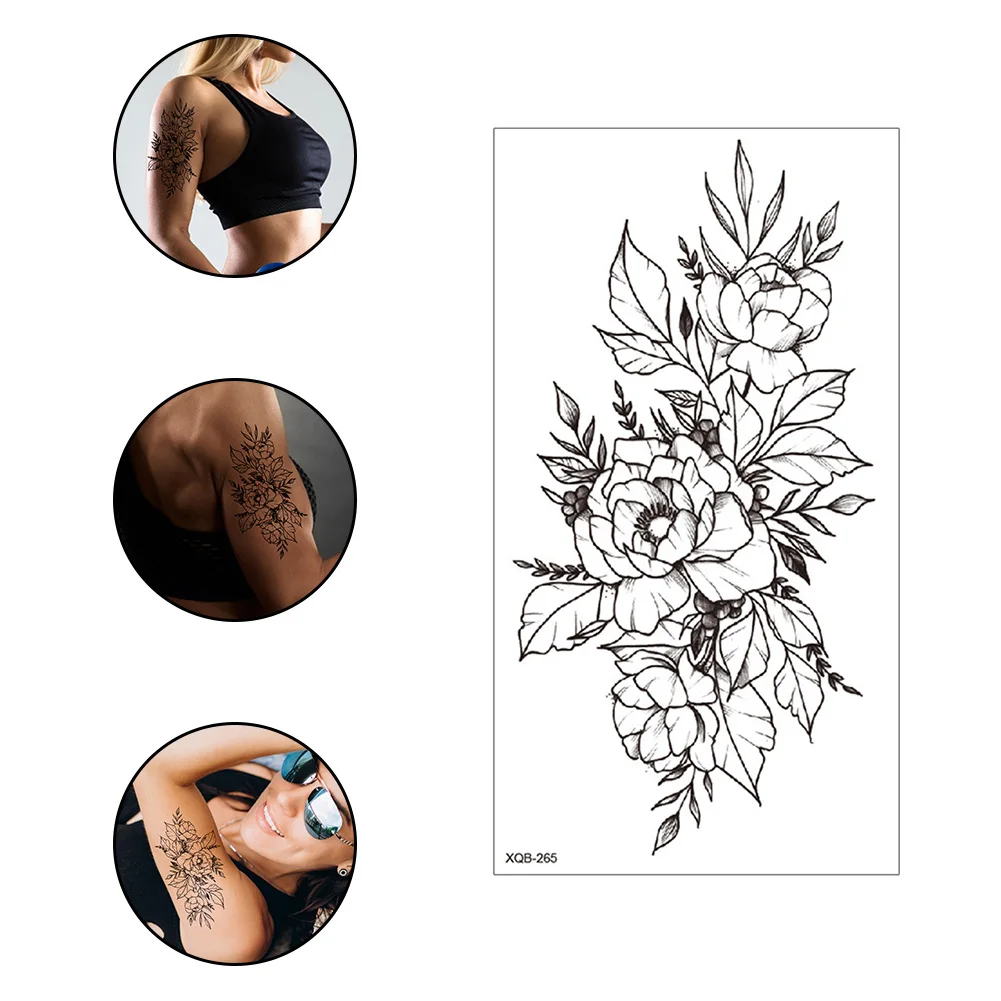 

Fake Tattoo Stickers Waterproof Temporary Tattoo Arm Half Sleeve Body Art Style5 Fake Tatoo Women Men Lasting 3d Realistic