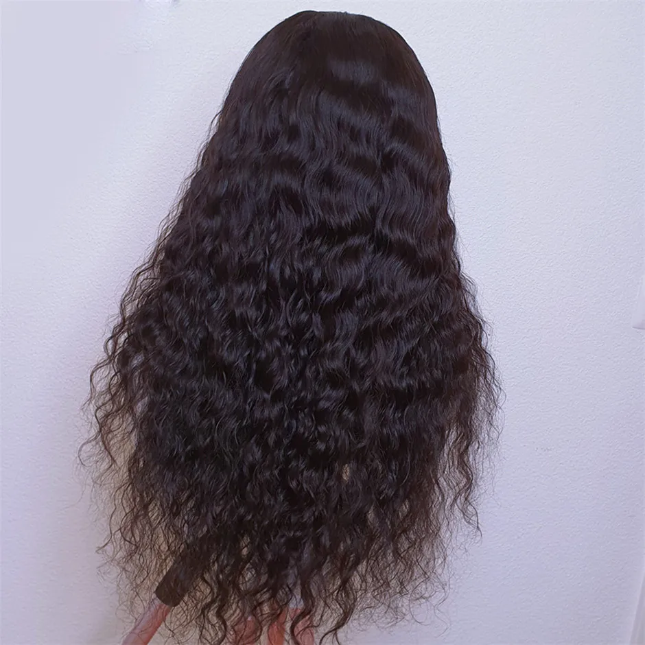 Парик Water Wave 4*4 парики из человеческих волос на сетке предварительно выщипанные 28