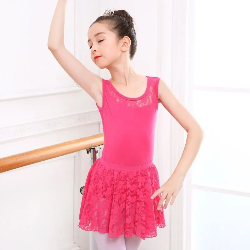 

Summer Children's Dance Costumes, Exercise Clothes, Short-sleeved Performance Costumes, Lace Tutu for Toddlers