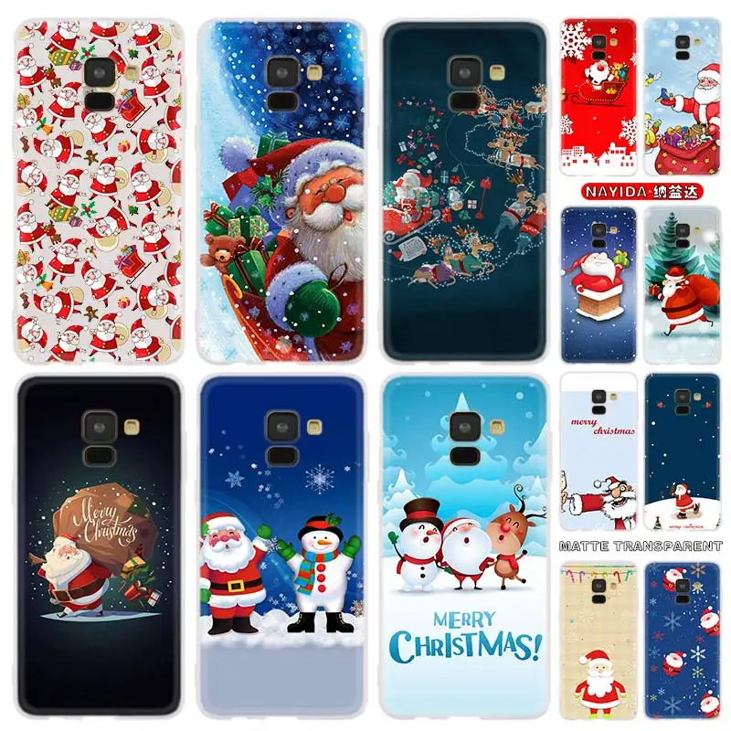 

Чехол для телефона Samsung Galaxy J6 J8 J5 J7 J4 Plus 2018 2016 2017 EU Prime Pro CORE Cover Star Cartoon Christmas Santa
