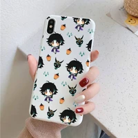 maiyaca genshin impact xiao phone case soft solid color for iphone 11 12 13 mini pro xs max 8 7 6 6s plus x xr