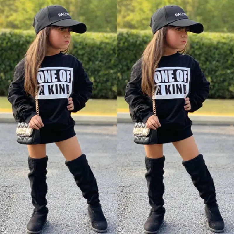 От 1 до 7 лет для детей ясельного возраста свитер маленьких девочек Платье Детская