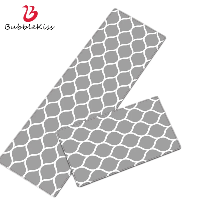 Длинный коврик из ПВХ с воздушным поцелуем маслостойкий декор для кухни гладкие