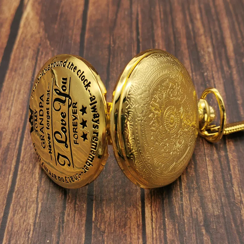Лучший подарок для дедушки настраиваемый Карманный кулон моих дедушек ожерелье