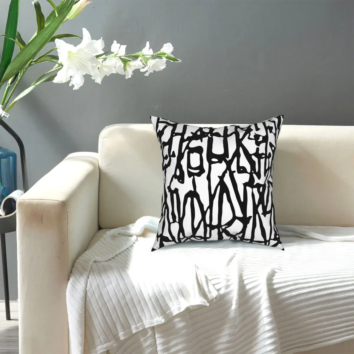 

Coloring Page Runes 3659 Nordic Runes Throw Pillow Cover Cushions for Sofa Funny Cushion Covers