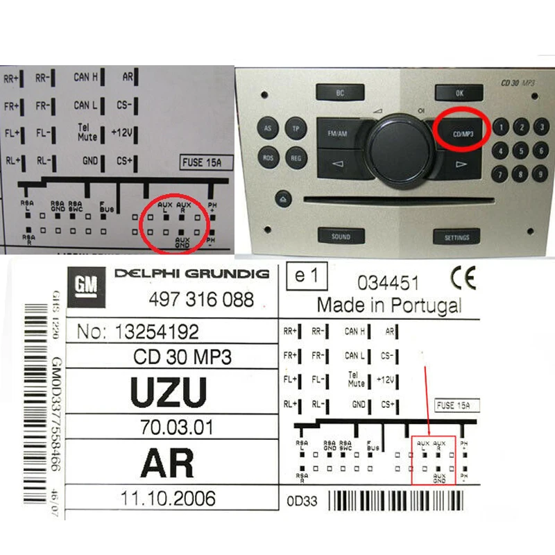 Bluetooth модуль AUX вход кабель преобразователя CD для Opel CD30 MP3 CD70 DVD 90 NAVI CDC40 OPERA Agila Antara