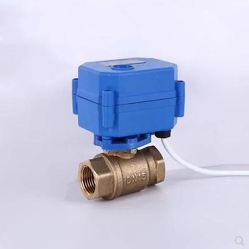 CWX 15 Электрический латунный шаровой клапан DN15 DN20 DN25 DC3 6v DC12v DC24v AC220v моторизованный