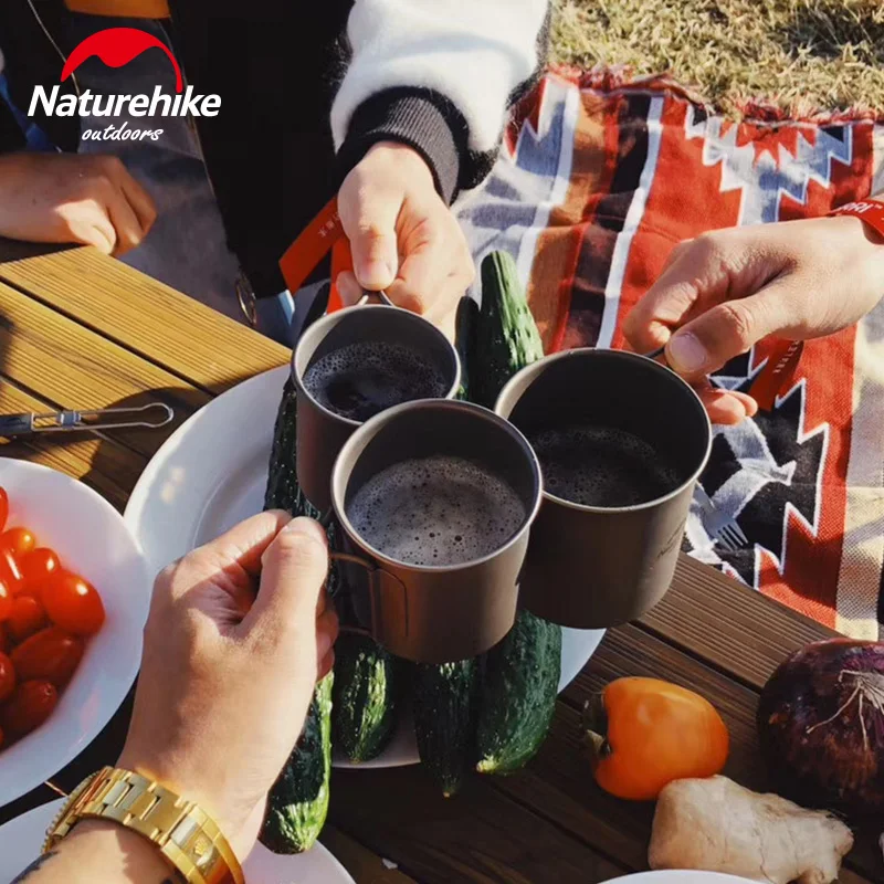 Naturehike Titanium Складная чашка Handel облегченные столовые приборы посуда столовая для