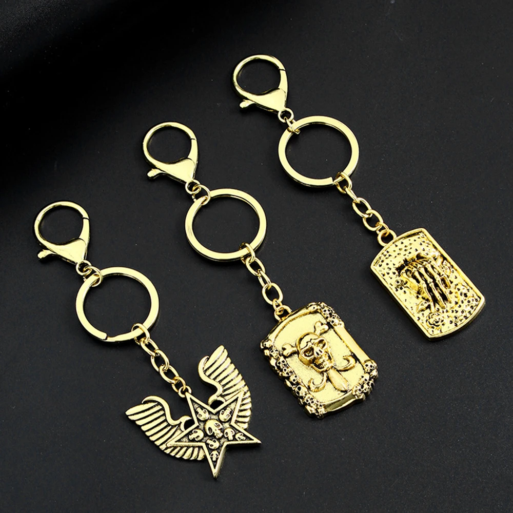 Винтажный якорь Искусственный для мужчин безделушка ретро череп руль брелок на