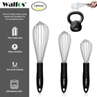 WALFOS 81012 дюймов, нержавеющая сталь, антипригарный ручной миксер, взбиватель яиц, молочный венчик, торт, фотовспениватель, мешалка, кухонный инструмент