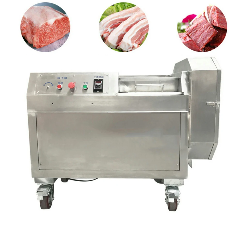 Высокая емкость промышленный свежий замороженный резак мяса машинка для нарезки