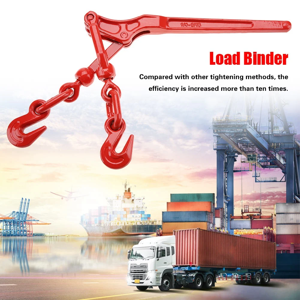 

Load Binder Pull Lever 1/4 - 5/16" Chain Hook Tie Down Rigging Equipment