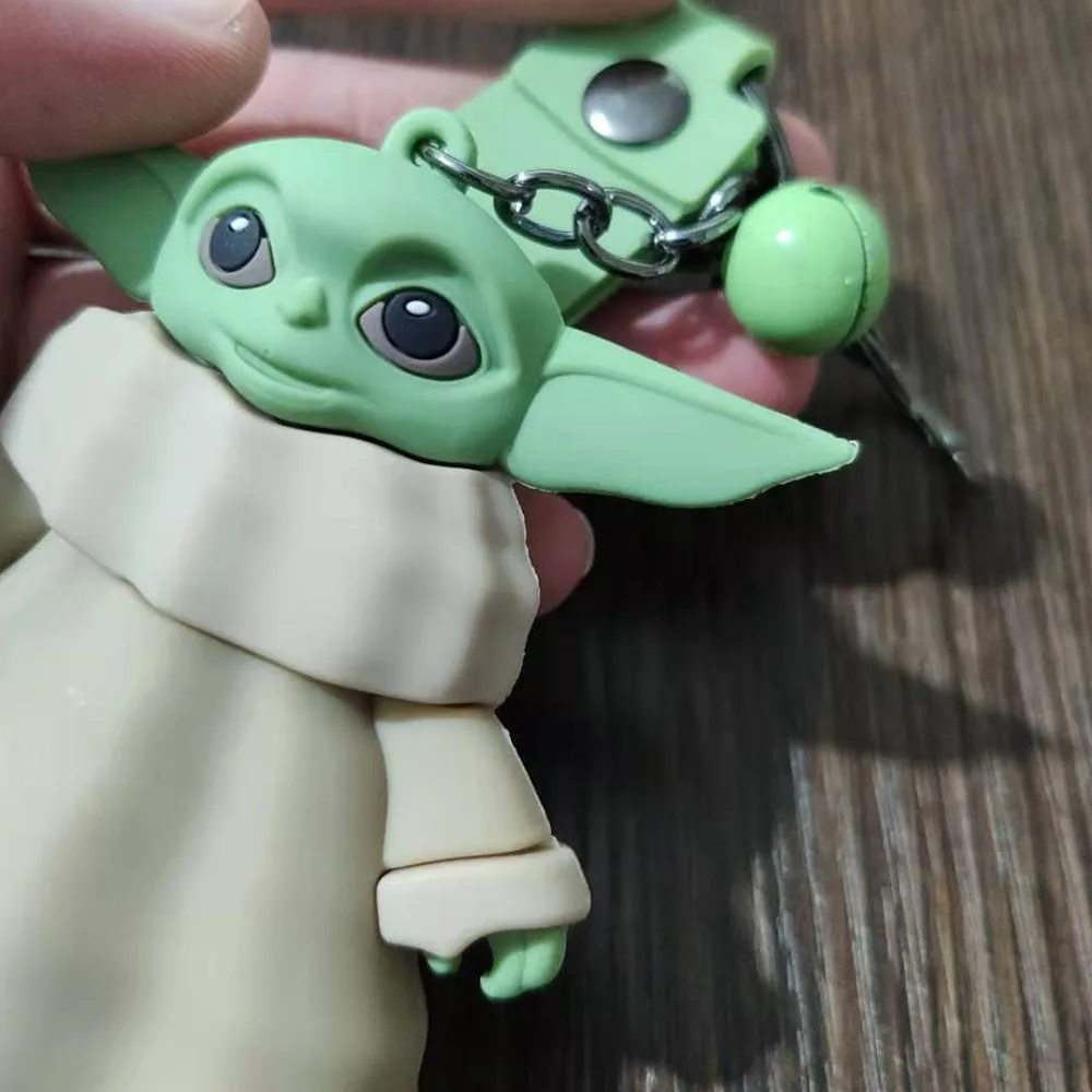 Disney Детские брелок в виде Йоды кольцо с рисованным аниме Мандалорское Звездные