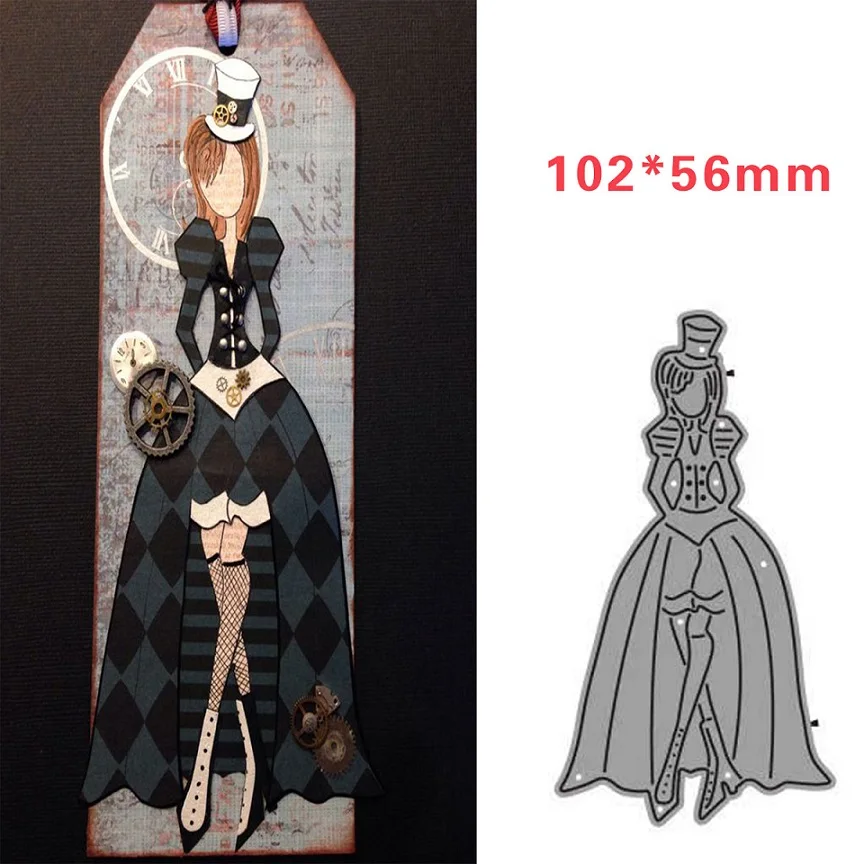 303 леди девушка кукла высечки металла резки штампы DIY скрапбукинга делая карты
