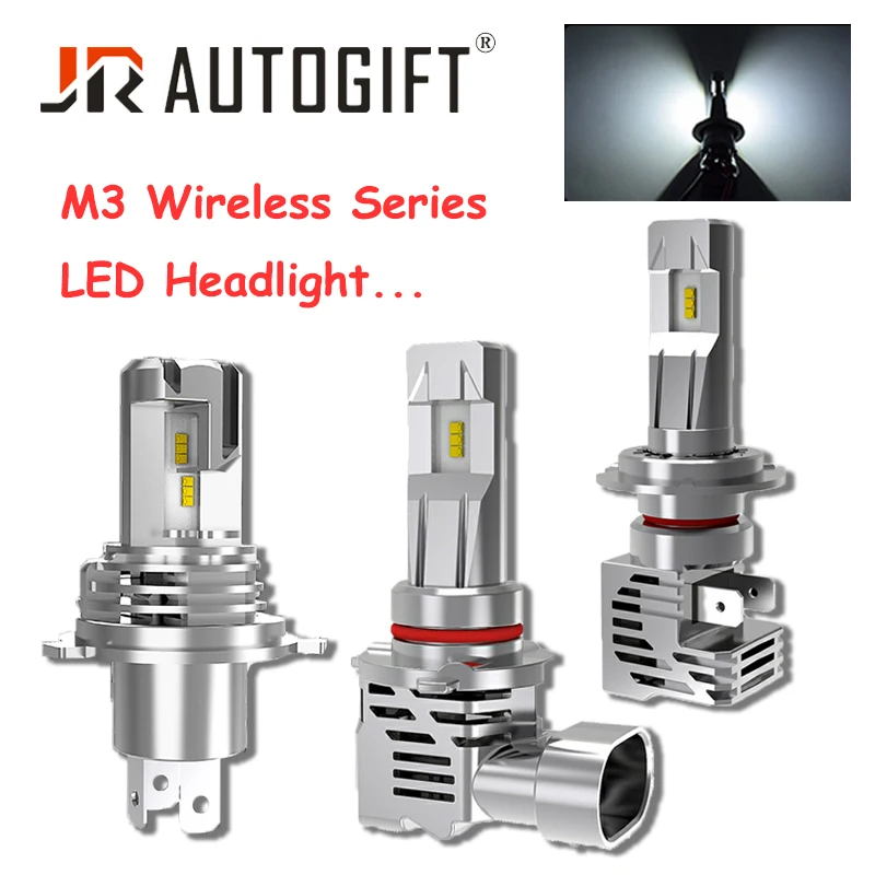 Светодиодные лампы для автомобильных и мотоциклетных фар 2X H4 H7 H1/3 H11 9005 HB3 9006 HB4 M3 Mini размер ZES чип 55 Вт Беспроводная прямая подключение противотуманная фара