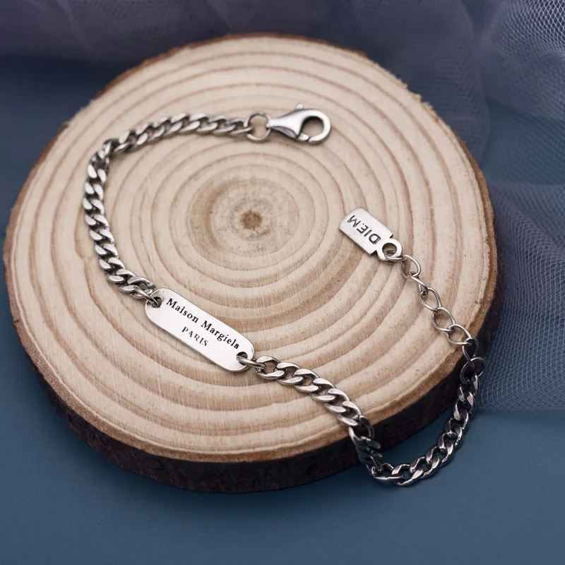 Форзацев в винтажном стиле ткачество цепи настоящие 925 стерлингового серебра