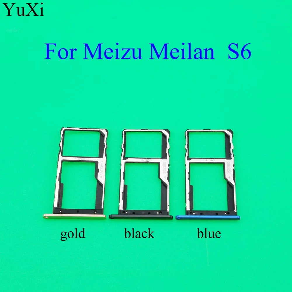 YuXi для Meizu Meilan s6 держатель лотка SIM-карты Micro SD слот адаптер замены | Мобильные