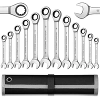 keys set ratchet spanner wrench socket set combination ratcheting wrench set chrome vanadium kit car repair tools set