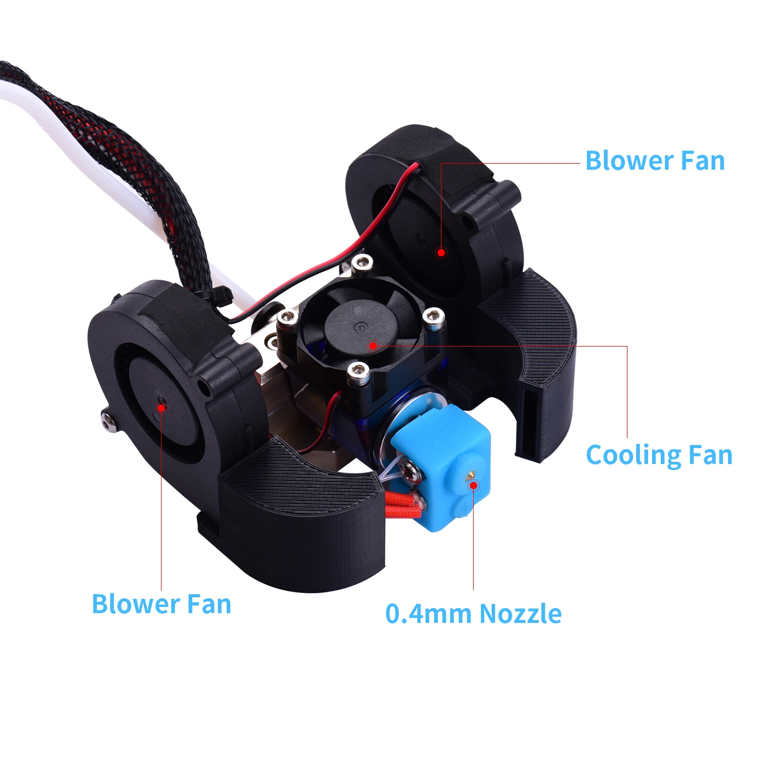 CR 10 Полный Собранный экструдер Hotend комплект с алюминиевым нагревательным блоком