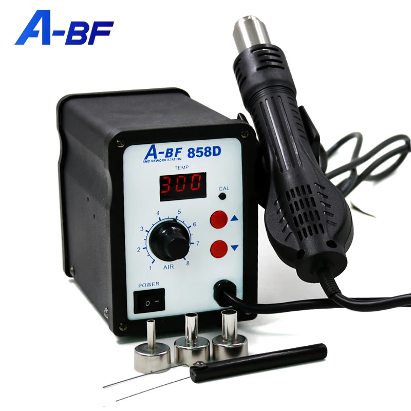 A-BF 858/858D Rework Station Digital Display Lead-free Hot Air Gun Blower Welding Table Maintenance Tool Cell Phone Repair