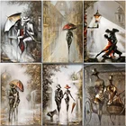 Набор для рисования по номерам на холсте, абстрактная романтичная пара, масляная краска для домашнего декора, художественные подарки