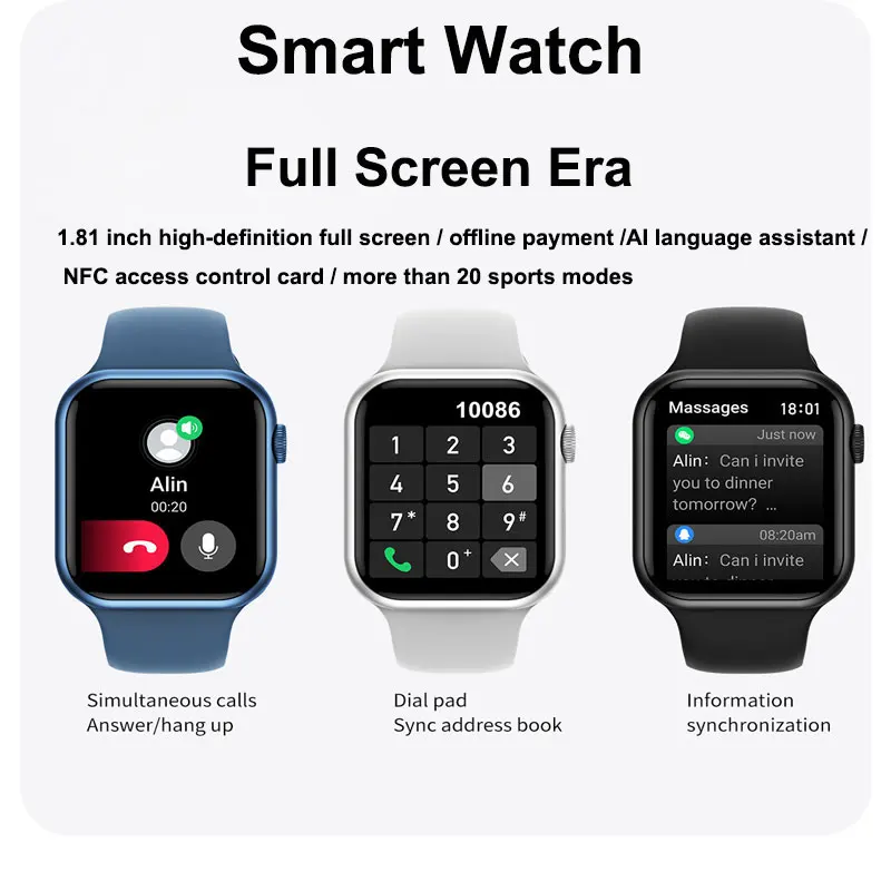 

Новинка мужские и женские часы с NFC Алюминиевый Чехол Водонепроницаемый IP68 спортивный ремешок Bluetooth Вызов офлайн платеж Смарт-часы с ии