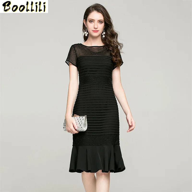 Summer Dress 2020 Vintage Elegant Black for Women Sexy Party Midi Dresses Plus Size Bridesmaid Vestidos | Женская одежда