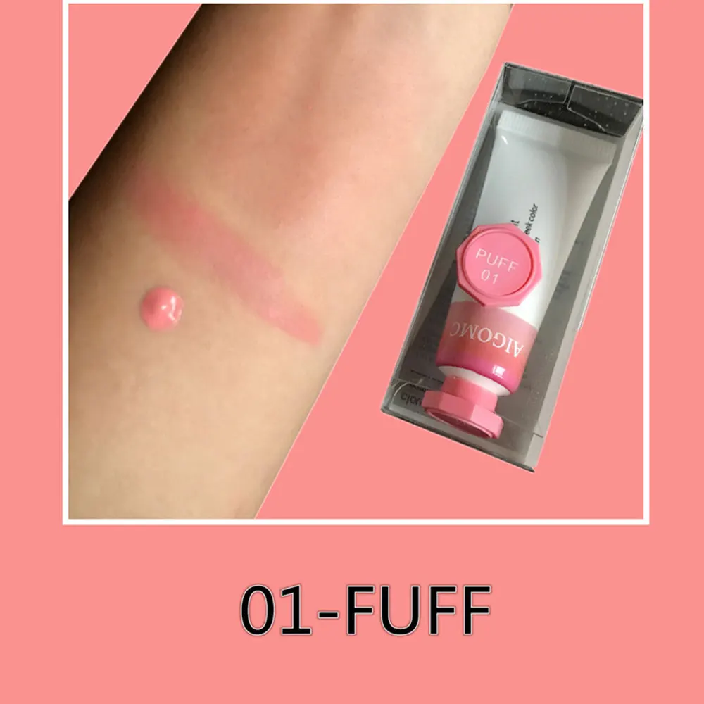Liquid Blush Cosmetics Blusher Gel Creamy Rouge 6 Colors Long Lasting Natural Cheek Face Contour Makeup Peach | Красота и здоровье