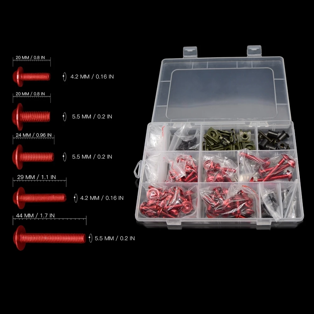 Для Suzuki Универсальный мотоцикл обтекатель Болты Комплект винты аксессуары GS550M