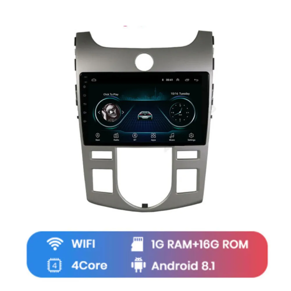 WIFI (1G 16G) 4G LTE Android 8,1 для KIA Forte Cerato 2008 2009 2010 2011 2012 Мультимедиа стерео автомобильный dvd-плеер навигация gps радио - Цвет: WIFI (1G 16G)