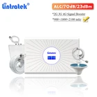 70dB 2020 новый обновленный ретранслятор Lintratek ALC 2G GSM 900 3G WCDMA 2100 4G LTE DCS 1800 трехполосный усилитель сигнала Сотовый усилитель