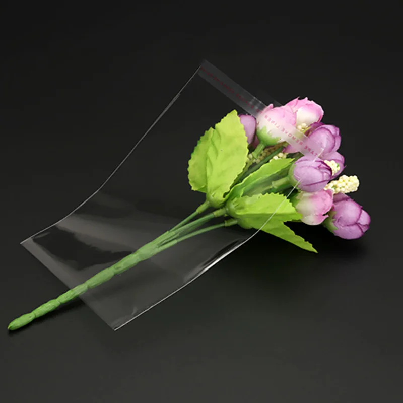 Прозрачные пластиковые пакеты для упаковки ювелирных изделий конфет печенья 100