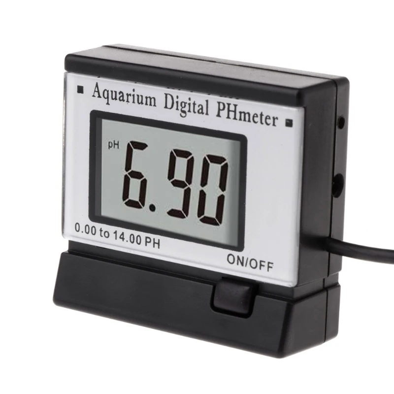 

LCD Digital PH Meter Monitors for Hydroponics Aquarium Swimming Pool Spa 0.00-14.00 PH Tester Water Quality Test