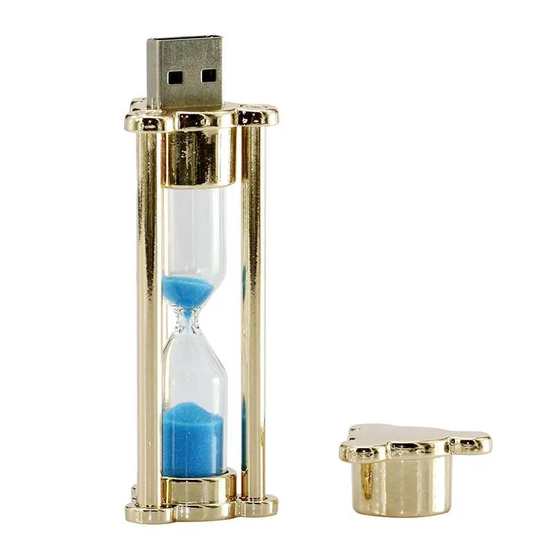 USB флеш-накопитель 64 ГБ металлическая Песочная часы Usb флешка 128 ГБ Флешка 16 ГБ 8 ГБ 4 ГБ ручка-накопитель в форме песочных часов 32 ГБ usb 2,0 специальный подарок