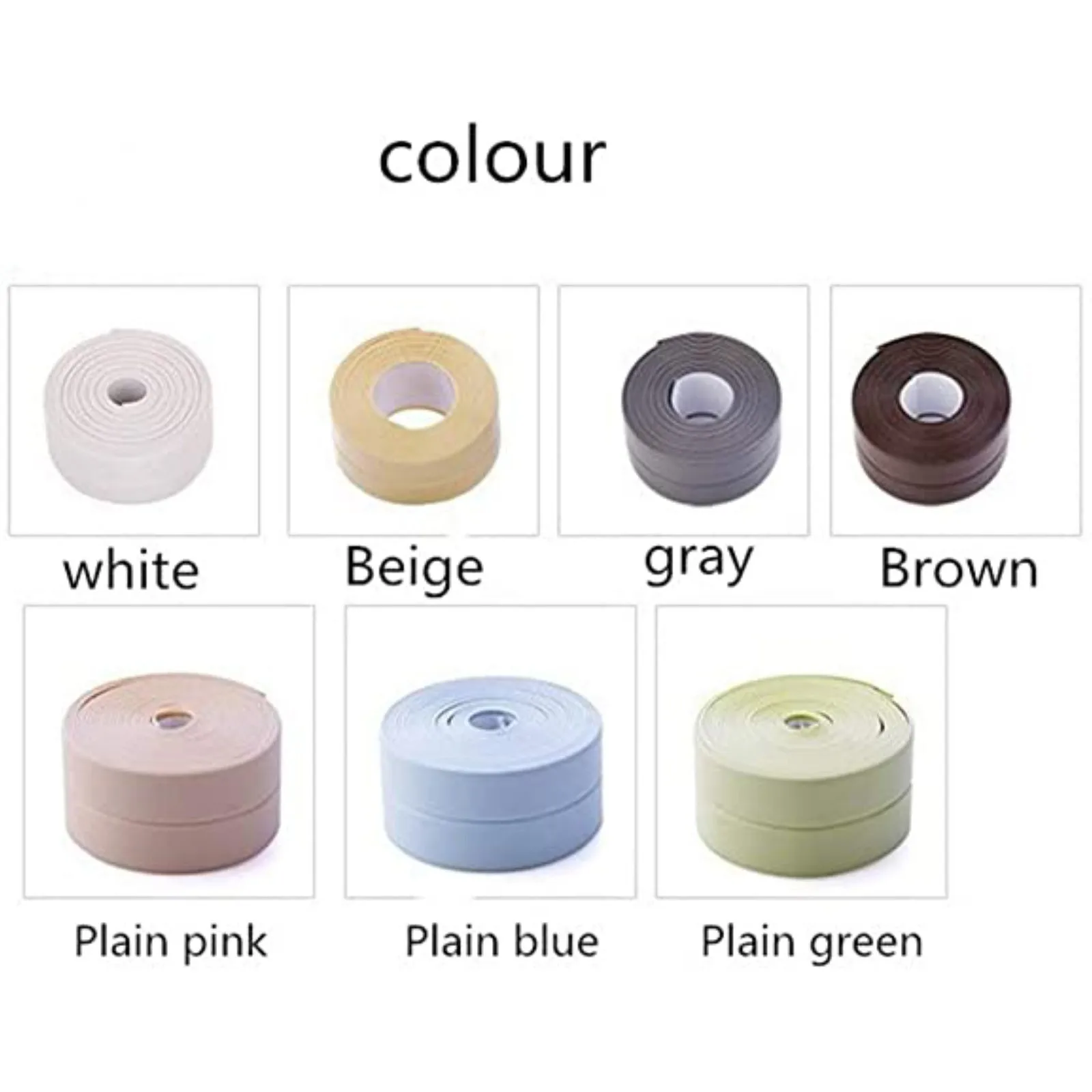 

Bathroom Kitchen Sealing Strip Stickers Shower Sink Bath Sealing Strip Tape White Pvc Self Adhesive Waterproof Wall Sticker New