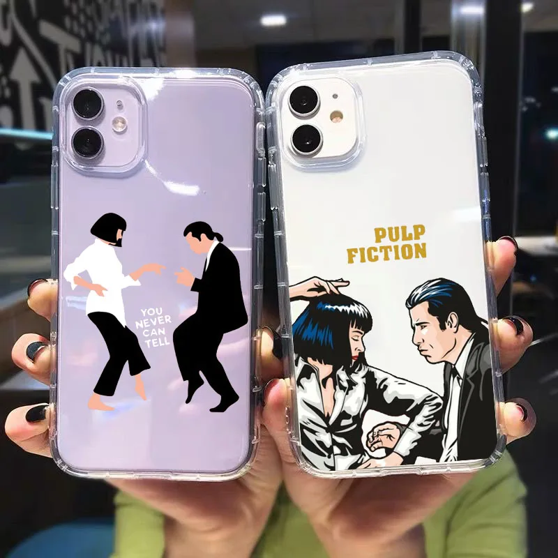 

Soft Clear Phone Case Cover for Iphone 12 11 Pro Max X XR XS 8 7 6 6S Plus Mini SE20 Greatest Movie Ever Made Pulp Fiction Coque