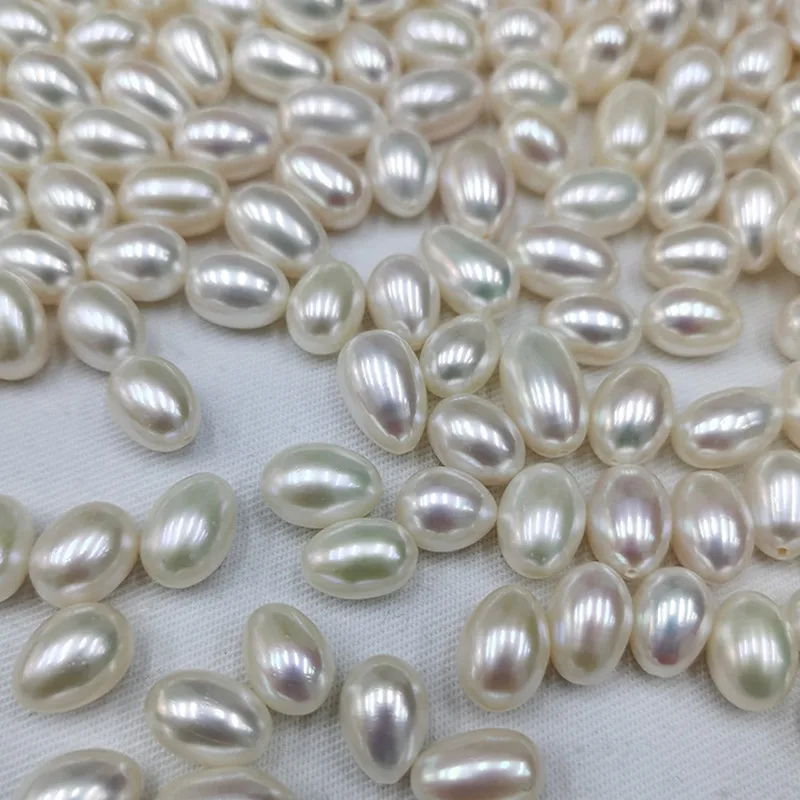 

Natural Freshwater Pearl rice-shaped Loose Spacer Beads Jewelry making design accessories DIY necklace bracelet earrings beads