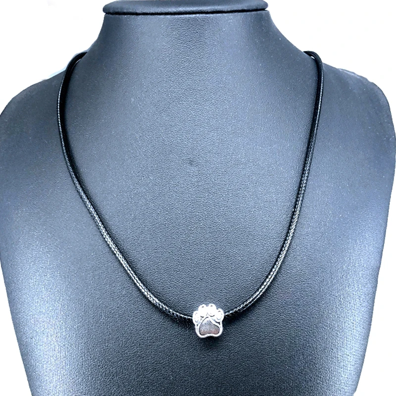 Ожерелье из черной кожи с цепочкой женское ожерелье надписью I Love You чокер для