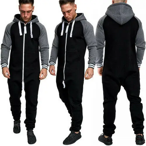 2020 мужской женский теплый зимний комбинезон Новая мода с капюшоном длинным