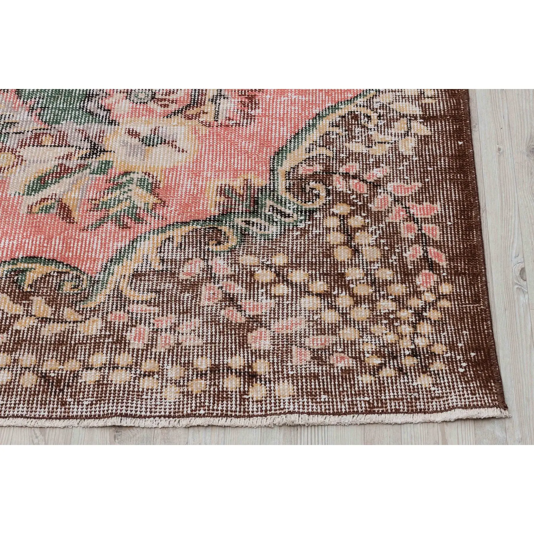 

Brown and Green Rug, Medium Size Rug, Home Furniture Floor Rug Handmade Rug Wool Rug 2628