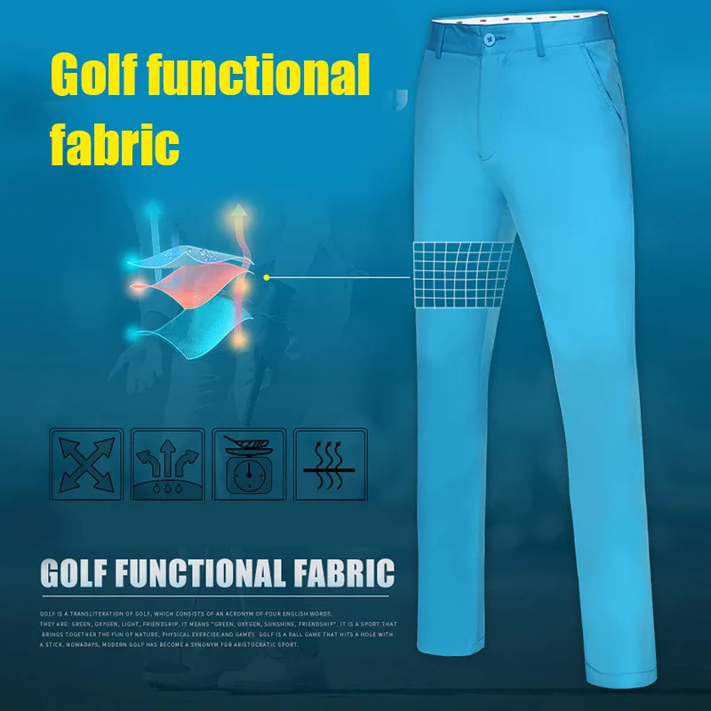 Брюки мужские длинные быстросохнущие воздухопроницаемые штаны для гольфа
